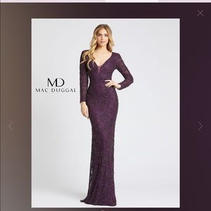Mac Duggal 5177D beaded gown